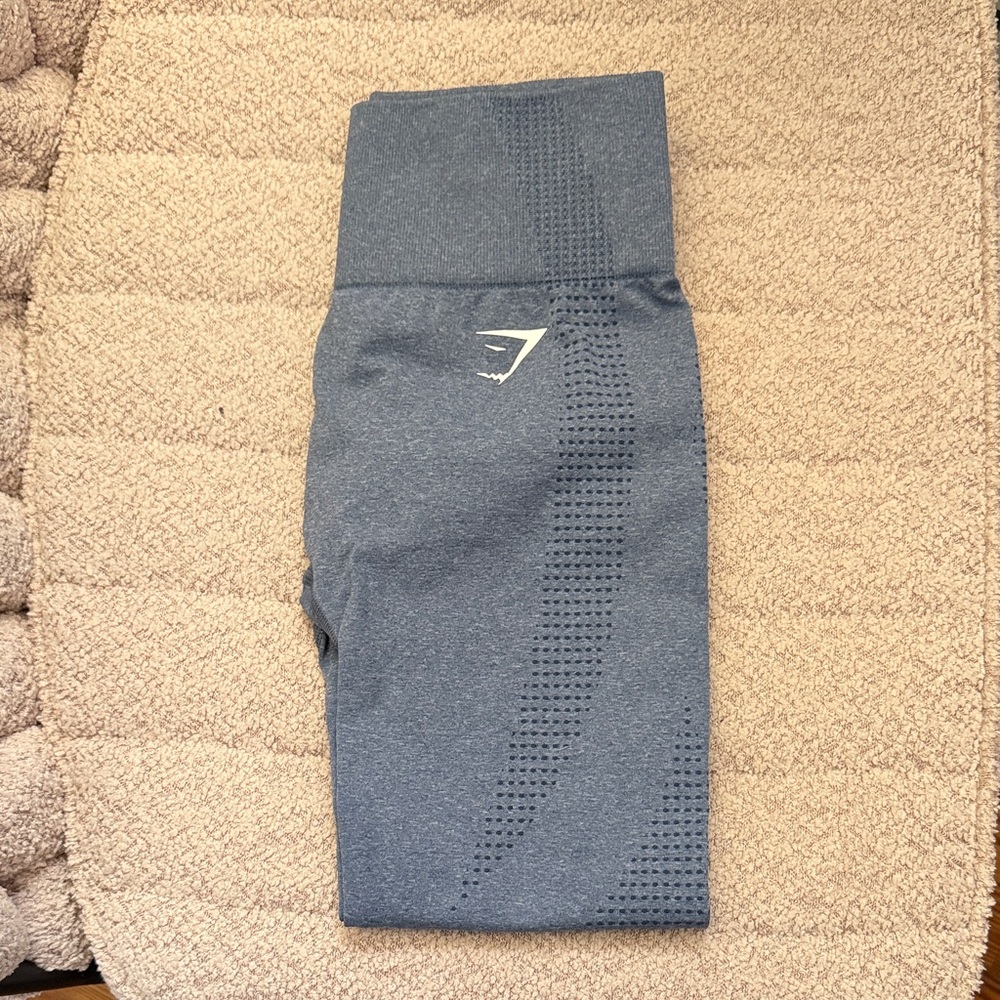 blue High-Waisted Leggings